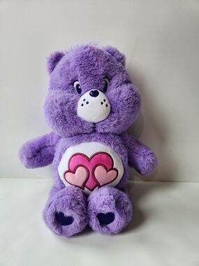 Miniso NWT Purple Harmony Care Bear 14" Plush 2024